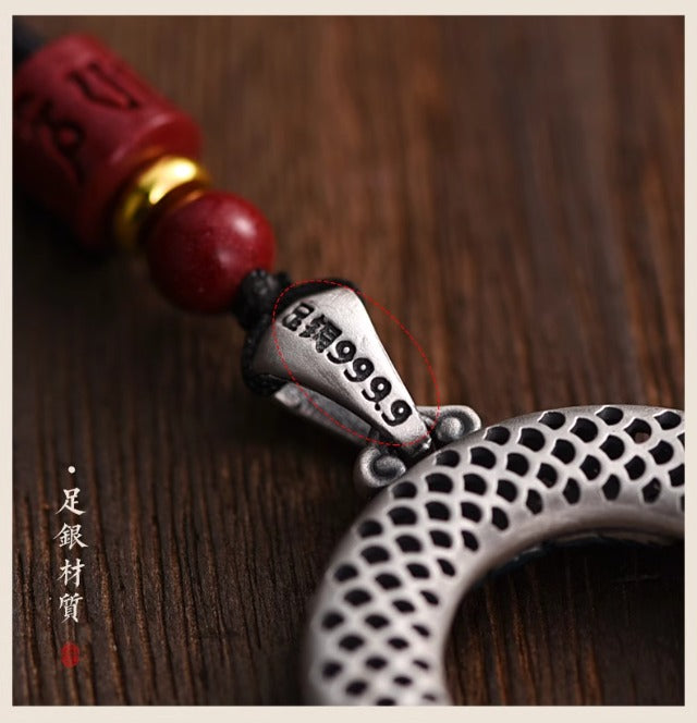 Openwork Koi Necklace - Pure Silver 999
