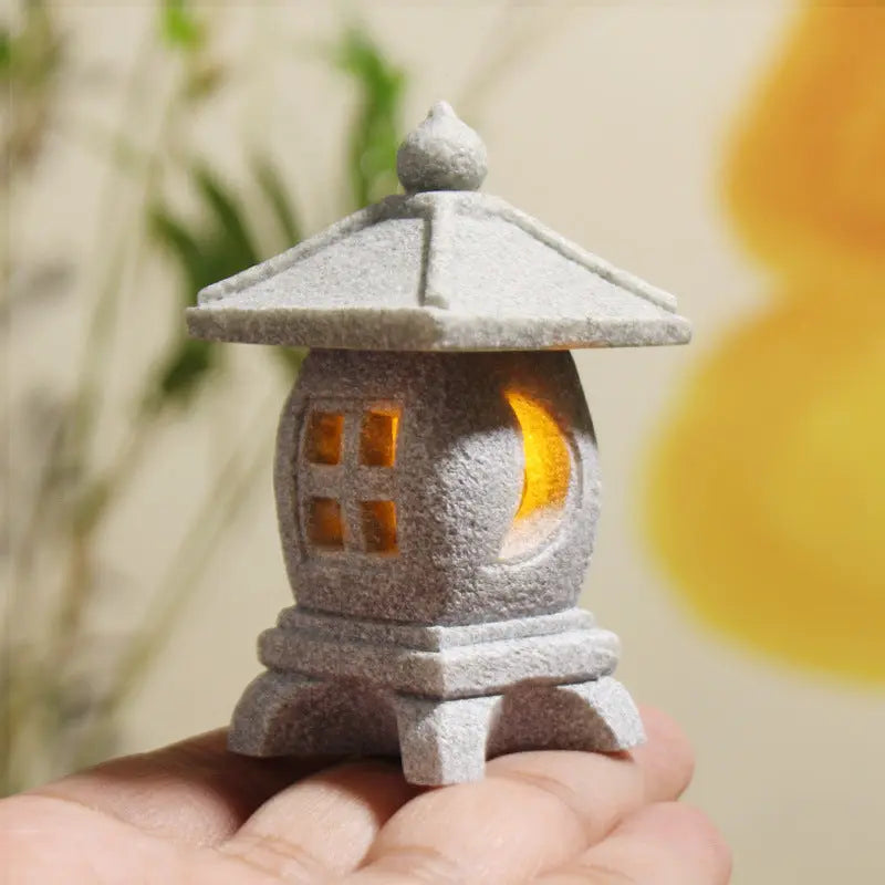 Small Square Stone Lantern(36MM*36MM*65MM) - Image #1