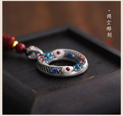 Openwork Koi Necklace - Pure Silver 999