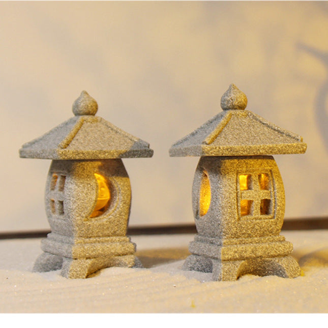 Small Square Stone Lantern(36MM*36MM*65MM)