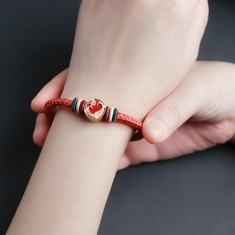 Tsinglong-Braided Rope-Five Elements Protection Bracelet