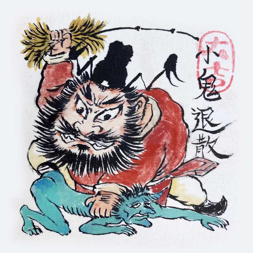 Completely Hand-Painted Zhong Kui Protective Wall Art No. 002 – A Unique Guardian for Your Home