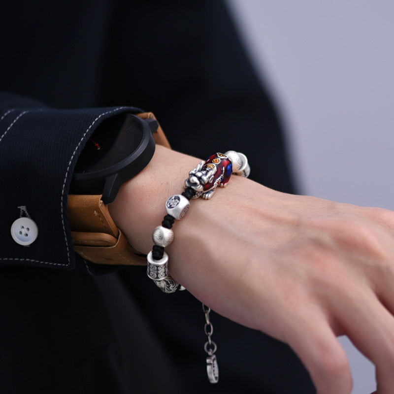 Tsinglong-Pi Xiu Bracelet with Lucky Beads