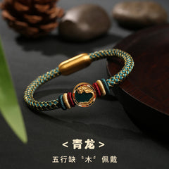 Tsinglong-Braided Rope-Five Elements Protection Bracelet