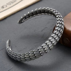 Tsinglong-Vintage Dragon Scale and Reverse Scale Bangle
