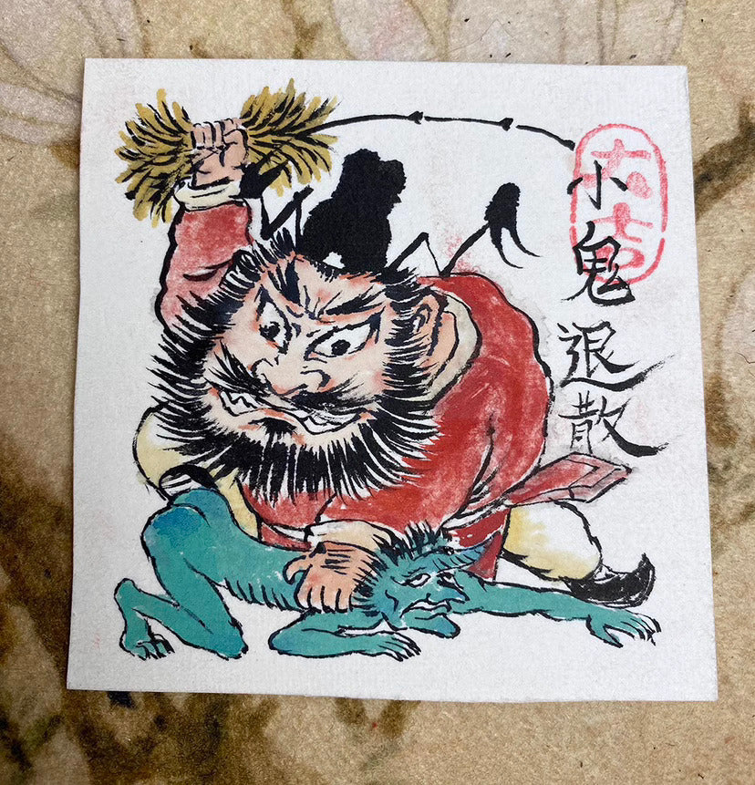 Completely Hand-Painted Zhong Kui Protective Wall Art No. 002 – A Unique Guardian for Your Home