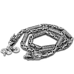 Tsinglong-Heart-Cut Dragon Head Necklace