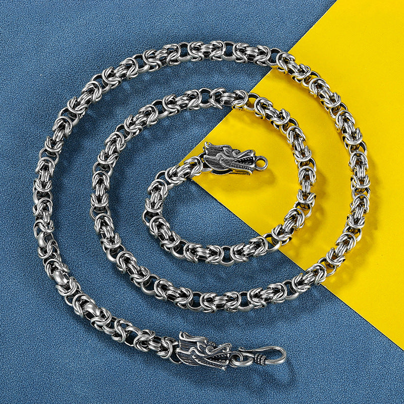 Tsinglong-Safety Sailor Knot Dragon Head Necklace