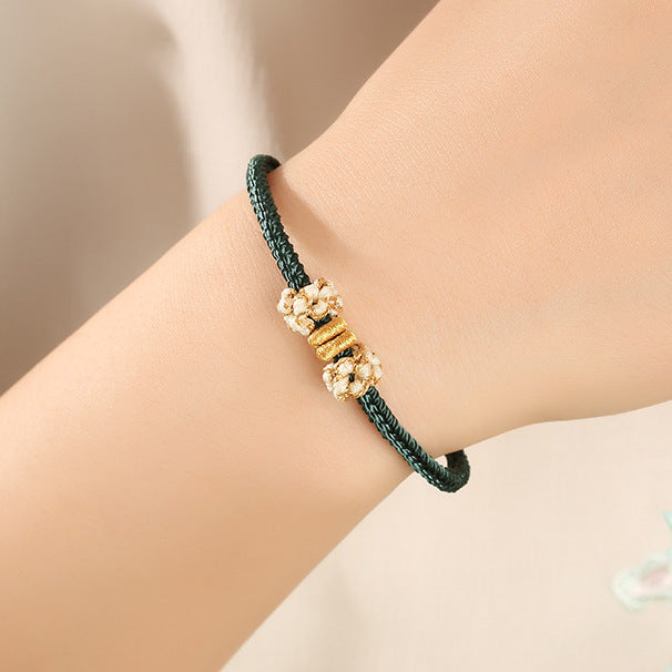 Tsinglong-Braided Rope-Timeless Grace Bracelet