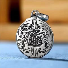 Tsinglong-Gold Devouring Beast Pendant