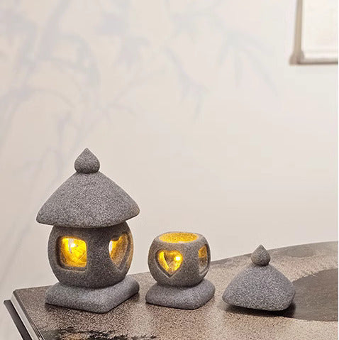 Big Round-Center Stone Lantern（45MM*45MM*93MM）