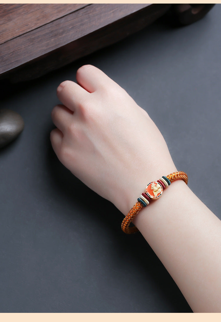 Tsinglong-Braided Rope-Five Elements Protection Bracelet