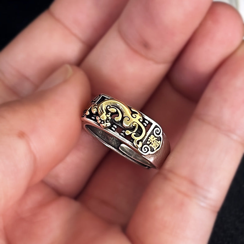 Tsinglong-Pi Xiu Abacus Ring