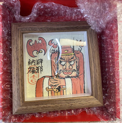 Completely Hand-Painted Zhong Kui Protective Wall Art No. 006 – A Unique Guardian for Your Home