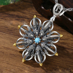 Tsinglong-Lotus Vajra Pendant Necklace