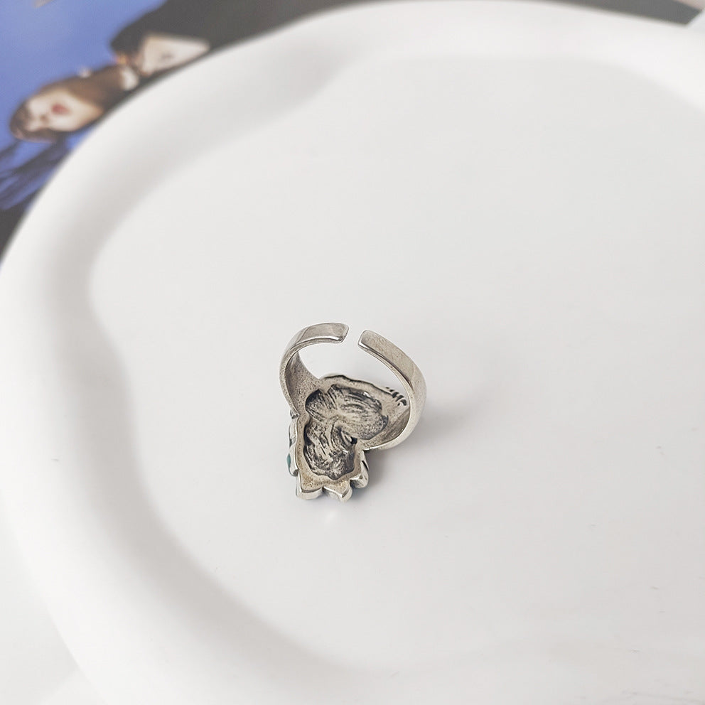 Tsinglong-Enamel Phoenix Ring