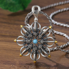 Tsinglong-Lotus Vajra Pendant Necklace