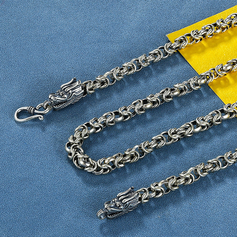 Tsinglong-Safety Sailor Knot Dragon Head Necklace