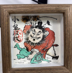 Completely Hand-Painted Zhong Kui Protective Wall Art No. 002 – A Unique Guardian for Your Home