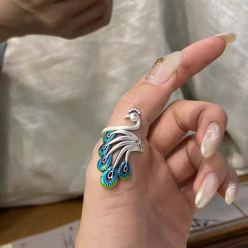 Tsinglong-Peacock Ring