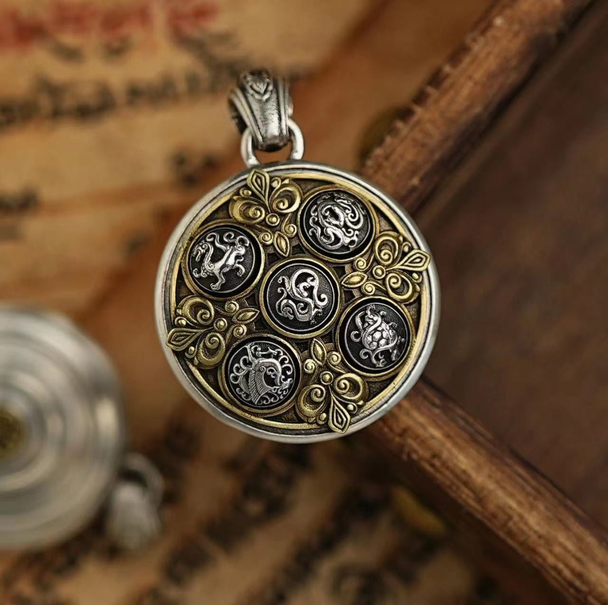 Tsinglong-Five Elements Mythical Beast Pendant