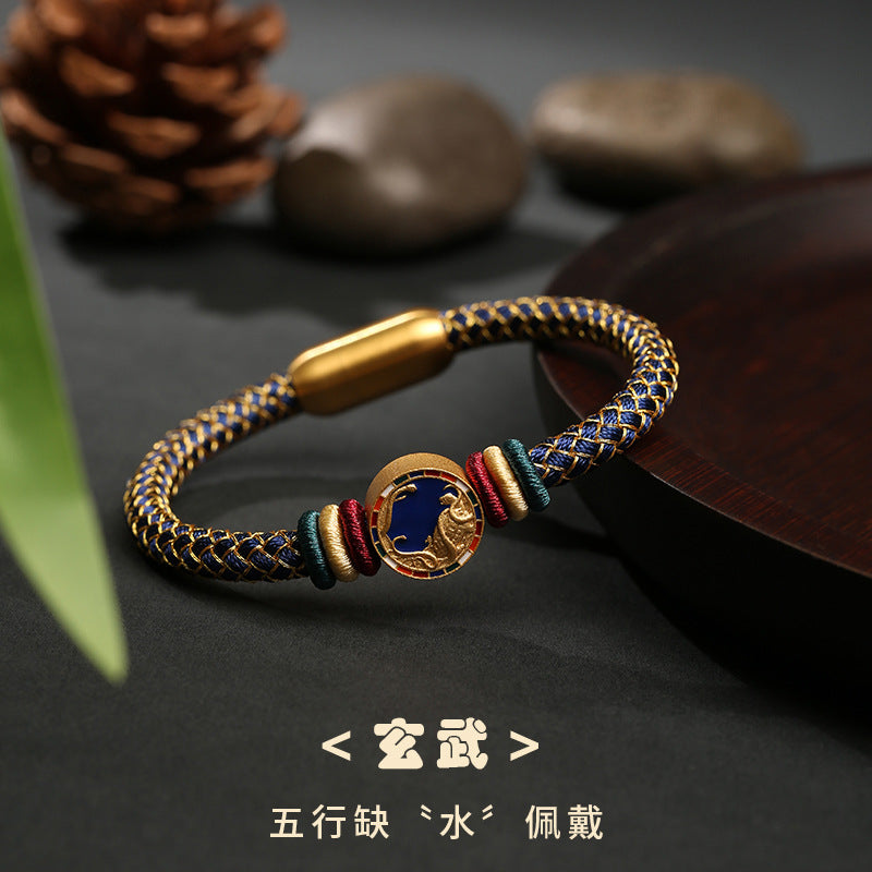 Tsinglong-Braided Rope-Five Elements Protection Bracelet