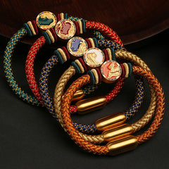 Tsinglong-Braided Rope-Five Elements Protection Bracelet