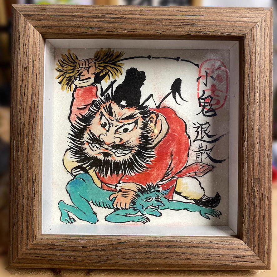 Completely Hand-Painted Zhong Kui Protective Wall Art No. 002 – A Unique Guardian for Your Home