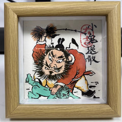 Completely Hand-Painted Zhong Kui Protective Wall Art No. 002 – A Unique Guardian for Your Home