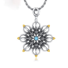 Tsinglong-Lotus Vajra Pendant Necklace