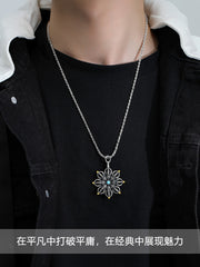 Tsinglong-Lotus Vajra Pendant Necklace