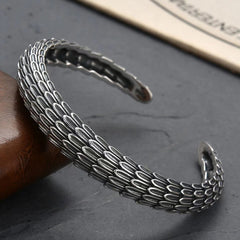 Tsinglong-Vintage Dragon Scale and Reverse Scale Bangle