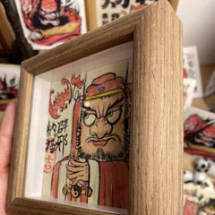 Completely Hand-Painted Zhong Kui Protective Wall Art No. 006 – A Unique Guardian for Your Home - Image #2